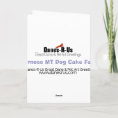Bernese Mt Dog Birthday CUSTOMIZE Karte (Rückseite)