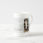 Bernese Mt. Dog Bone China Tasse (Vorderseite Rechts)