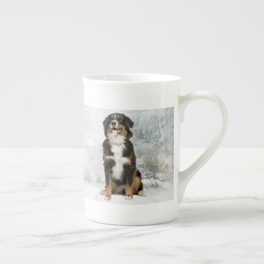 Bernese Mt. Dog Bone China Tasse (Rechts)