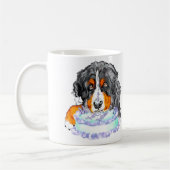 Bernese Mt Dog Cake Face Birthday Kaffeetasse (Links)
