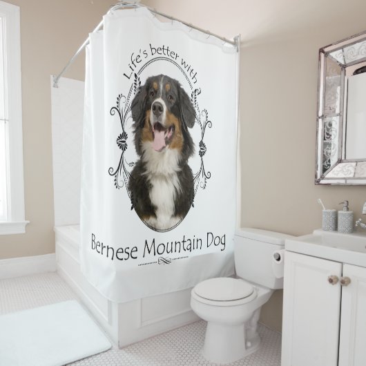 Bernese Mt. Dog Duschvorhang (Beispiel)