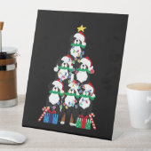 Bernese Mt Dog Puppy Christmas Tree Classic T-Shir Sockelschild (In Situ)