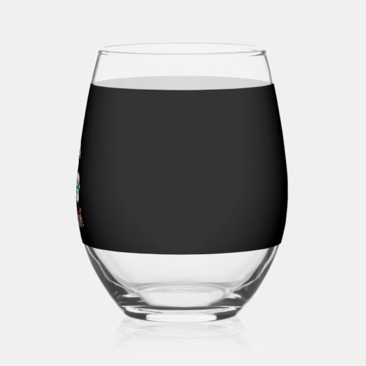 Bernese Mt Dog Puppy Christmas Tree Classic T-Shir Weinglas Ohne Stiel (Links)