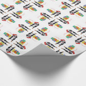 Bernese Mt. Dog Santa's Helper Geschenkpapier (Ecke)