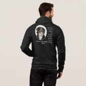 Bernese Mt. Dog Vater Hoodie (Schwarz voll)