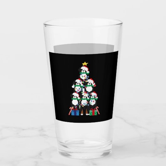 Bernese Mt Dog Welppy Christmas Tree Classic T-Shi Glas (Vorderseite)