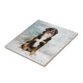 Bernese Mt. Hund Tile Untersetzer (Seite)