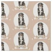 Bernese Mt. Hundegewebe Stoff (Nahaufnahme)