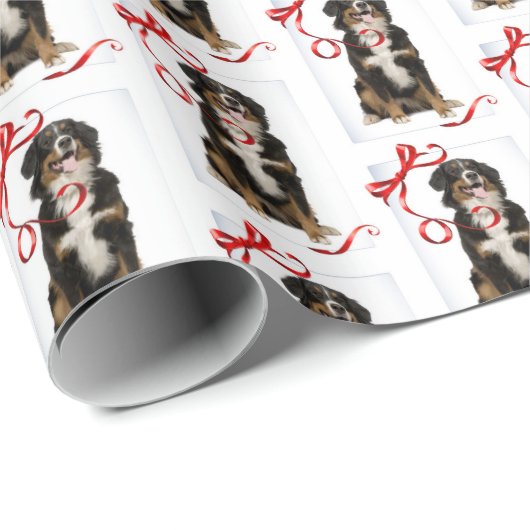 Bernese Mt. HundePackpapier Geschenkpapier (Rolleneckpunkt)