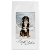 Bernese Mt. Hundeweihnachtsgeschenk-Tasche Kleine Geschenktüte (Rückseite)