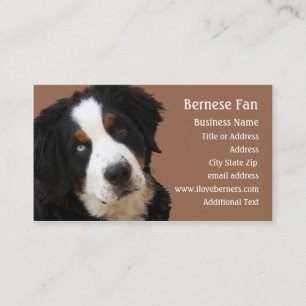 Bernese Mtn Dog Business Card - "Lucy" Visitenkarte