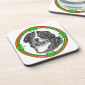 Bernese Mtn Dog St Patricks Getränkeuntersetzer (Linke Seite)