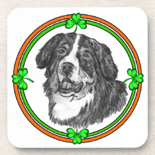 Bernese Mtn Dog St Patricks Getränkeuntersetzer
