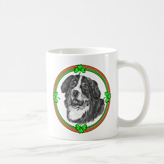 Bernese Mtn Dog St Patricks Kaffeetasse (Rechts)