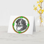Bernese Mtn Dog St Patricks Karte (Gelbe Blume)