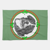 Bernese Mtn Dog St Patricks Küchentuch (Horizontal)
