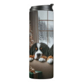 Bernese Mtn dog Tumbler Thermosbecher (Nach links gedreht)
