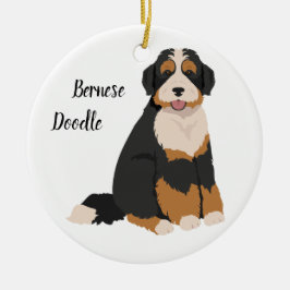 Bernese Poodle mix, Bernedoodle Weihnachtsschmuck