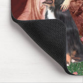 Bernese - sitzender Engel Mousepad (Ecke)