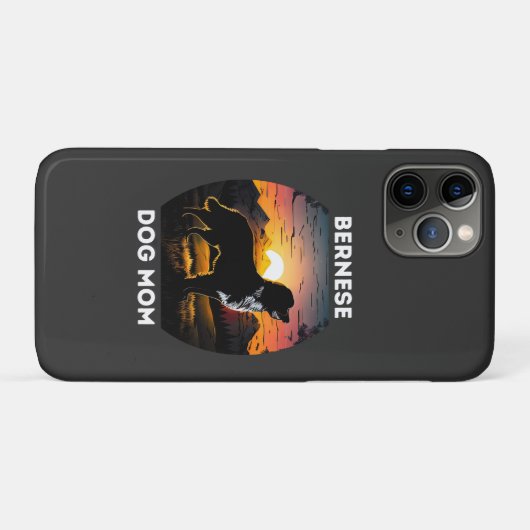 Bernese und die aufstrebende Sonne für die Berner Case-Mate iPhone Hülle (Rückseite (Horizontal))