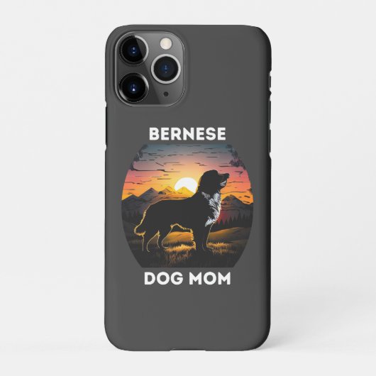 Bernese und die aufstrebende Sonne für die Berner  iPhone Hülle (Rückseite)
