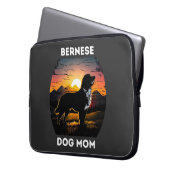 Bernese und die aufstrebende Sonne für die Berner Laptopschutzhülle (Vorderseite Links)