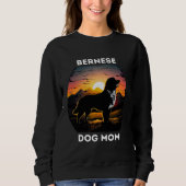 Bernese und die aufstrebende Sonne für die Berner  Sweatshirt (Vorderseite)