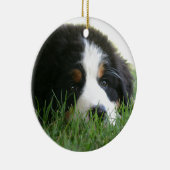 Bernese Welpe Keramik Ornament (Rechts)