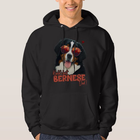 Bernesemountaindog With Heartdecoration Best Berne Hoodie (Vorderseite)