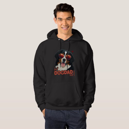 Bernesemountaindog With Heartdecoration Coolest Do Hoodie (Vorne ganz)