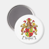 Bernhard Familienwappen Magnet (Vorderseite/Rückseite)