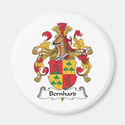 Bernhard Familienwappen Magnet (Vorne)