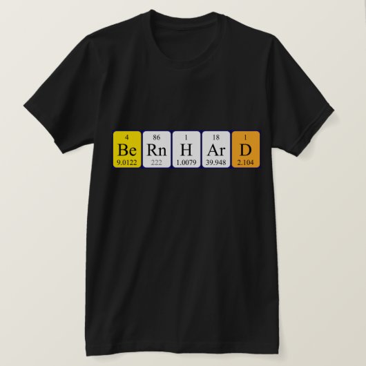 Bernhard Periodenname Shirt (Design vorne)
