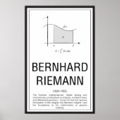 Bernhard Riemann Poster (Vorne)