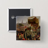 Bernhardiner, der den zweiten Kreuzzug predigt Button (Vorne & Hinten)