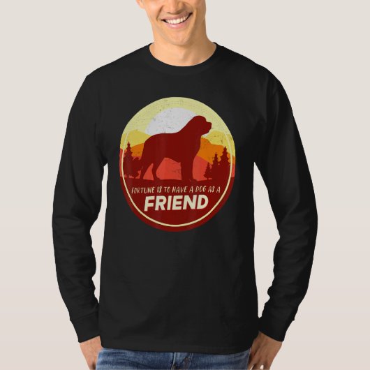 Bernhardiner Dog Retro 12 T-Shirt (Vorderseite)