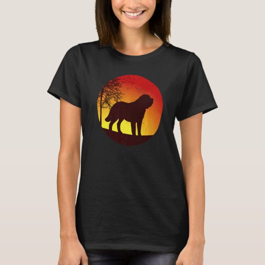 Bernhardiner Dog Retro 25 T-Shirt (Vorderseite)