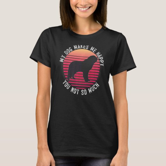 Bernhardiner Dog Retro 9 T-Shirt (Vorderseite)