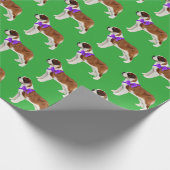 Bernhardiner-Geschenk-Packpapier Geschenkpapier (Ecke)