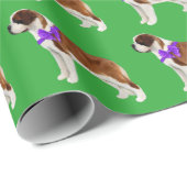 Bernhardiner-Geschenk-Packpapier Geschenkpapier (Rolleneckpunkt)