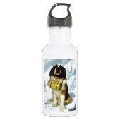 Bernhardiner-Hund, Gebirgsrettung Edelstahlflasche (Vorderseite)