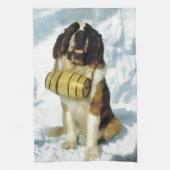 Bernhardiner-Hund, Gebirgsrettung Geschirrtuch (Vertikal)