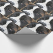 Bernhardiner-Hund Geschenkpapier (Ecke)