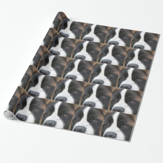 Bernhardiner-Hund Geschenkpapier (Ungerollt)