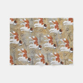 Bernhardiner-Hunde mit einem rustikalen Fleecedecke (Vorderseite (Horizontal))