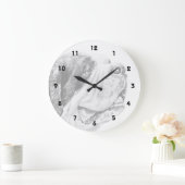 Bernhardiner-Hundekunst Große Wanduhr (Zuhause)