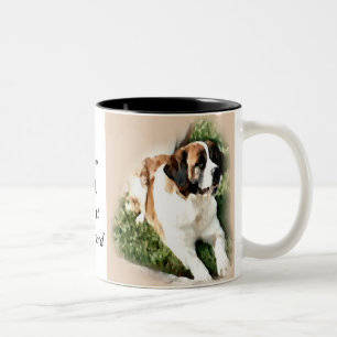 Bernhardiner-Liebhaber-Geschenke Zweifarbige Tasse
