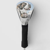 Bernhardiner-Malerei - niedliche ursprüngliche Golf Headcover (Vorderseite)