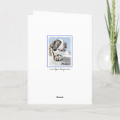 Bernhardiner-Malerei - niedliche ursprüngliche Karte (Rückseite)