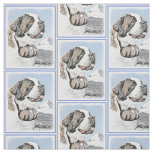 Bernhardiner-Malerei - niedliche ursprüngliche Stoff